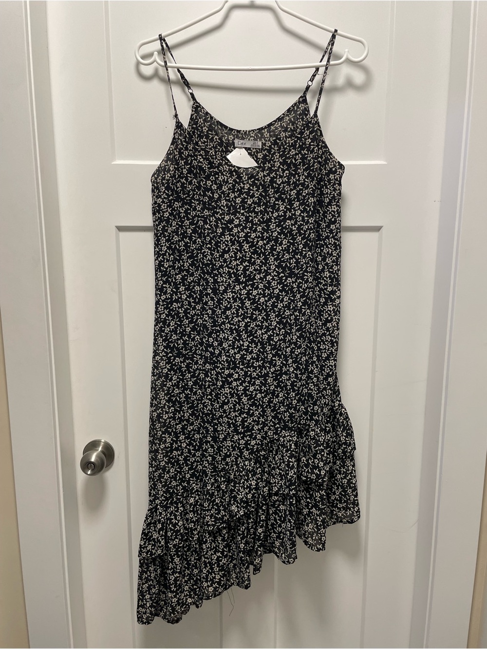 Dex Black and White Floral Dress